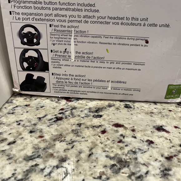 Hori Racing Wheel EX2 and Pedals HX3-71 (U/E) For Xbox 360 Wired w/ Box Untested - Picture 13 of 13